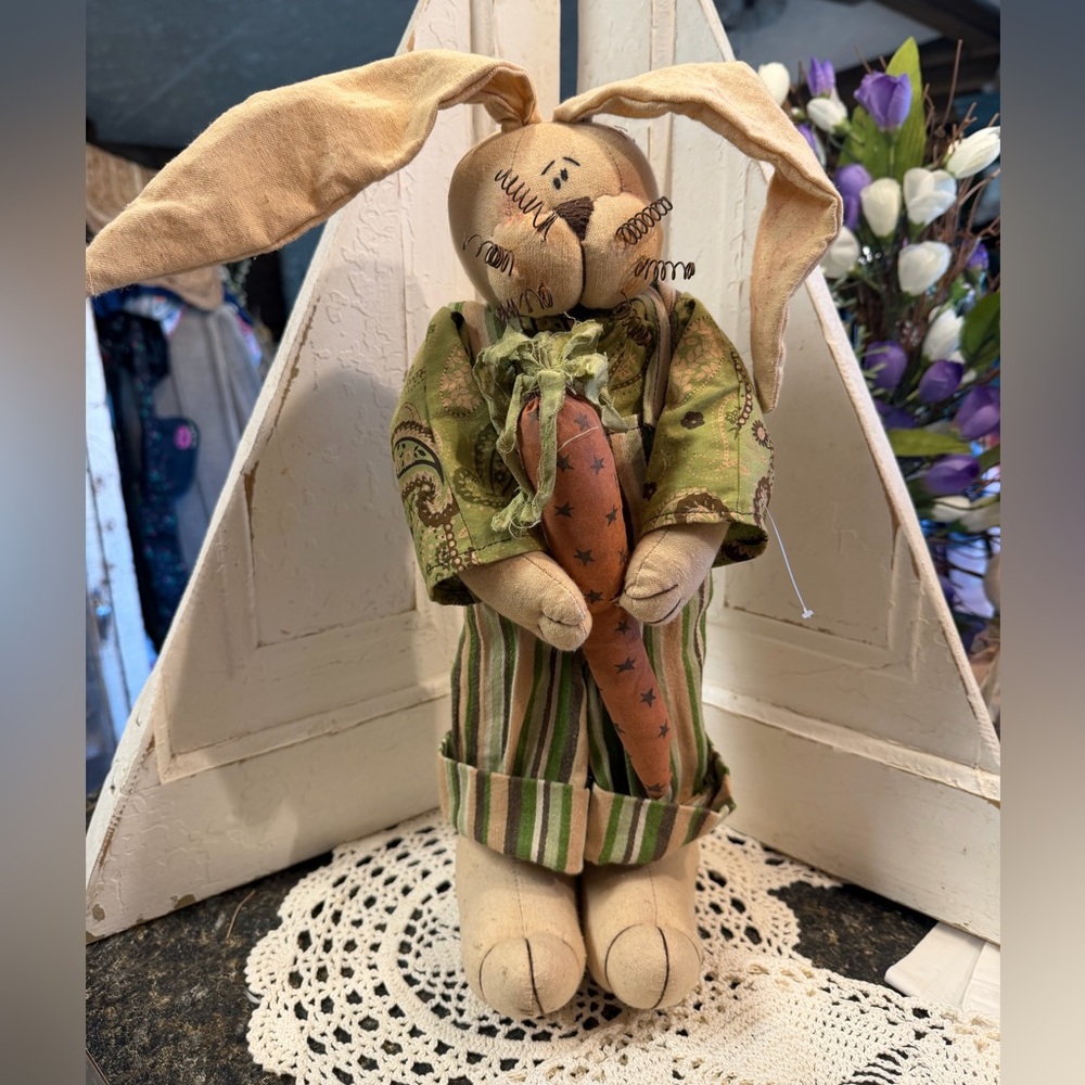 Honey and Me  Bunny with Carrot Decor Standing